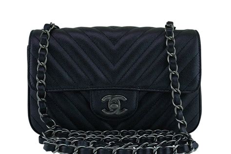 chanel black iridescent caviar chevron quilted multi cards|Chanel Classic Double Flap Quilted Caviar Gold.